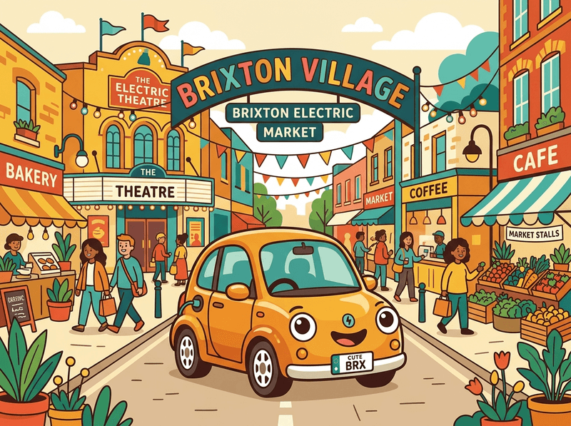 Illustration of a London landmark near Lambeth